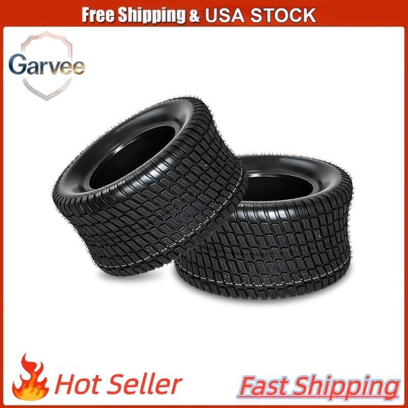 Set 2 13x5x6 Lawn Mower Tires 13×5.00-6 4Ply Heavy Duty Tubeless Garden Tractor