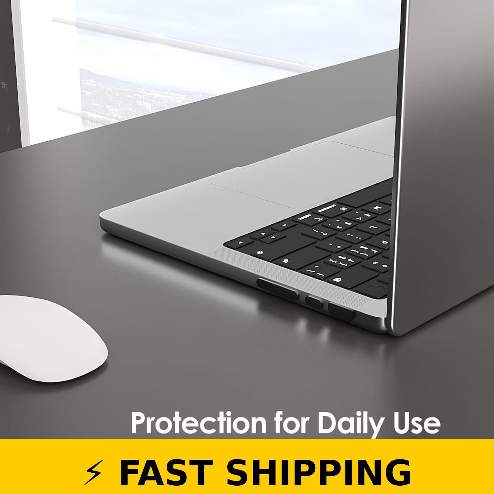 ProElife 21 Pcs Anti Dust Plug Set for MacBook Pro 14/16 Inch – Black