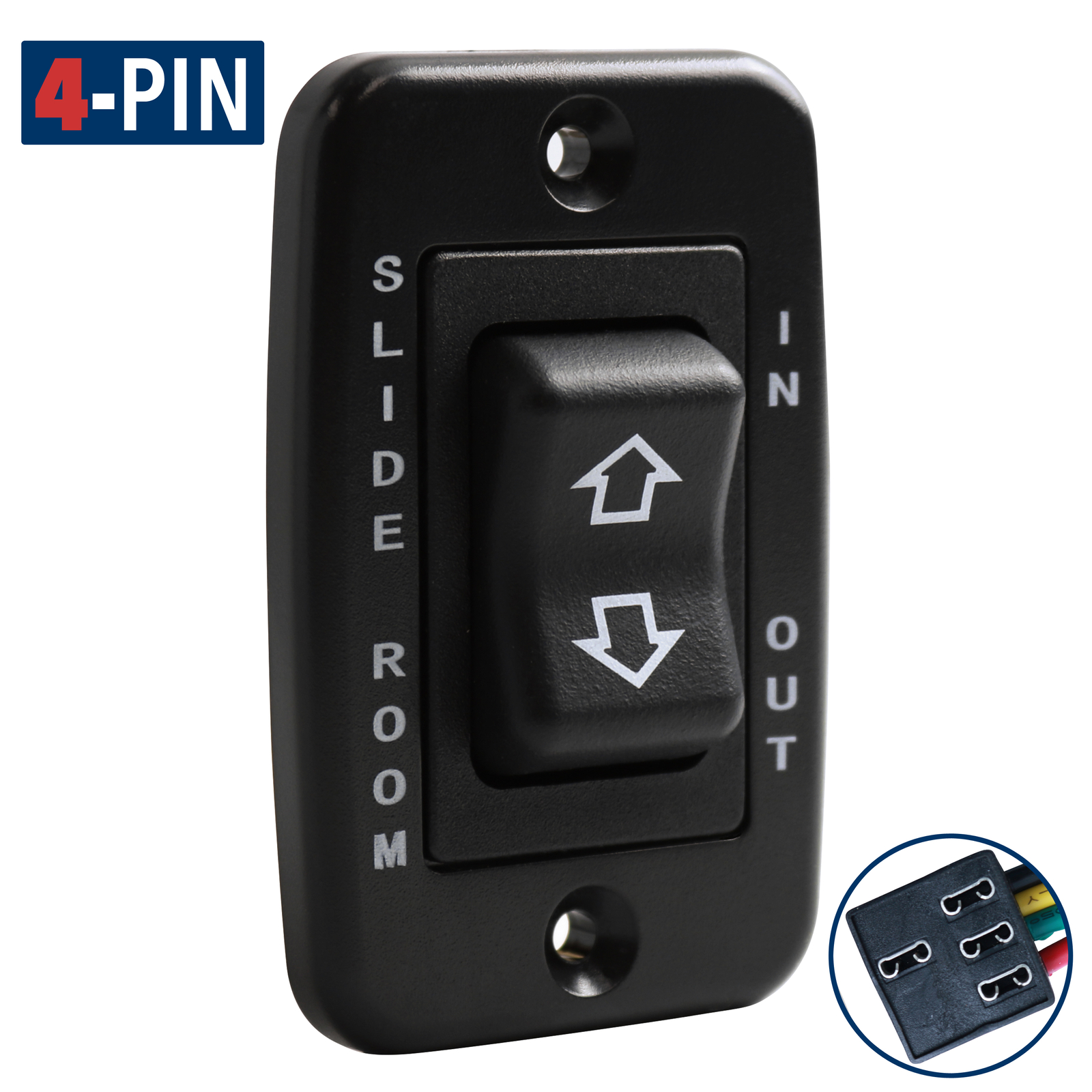 RV Slide Out Switch Black 20 Amp Continuous 40 amp Peak Leisure Coachworks