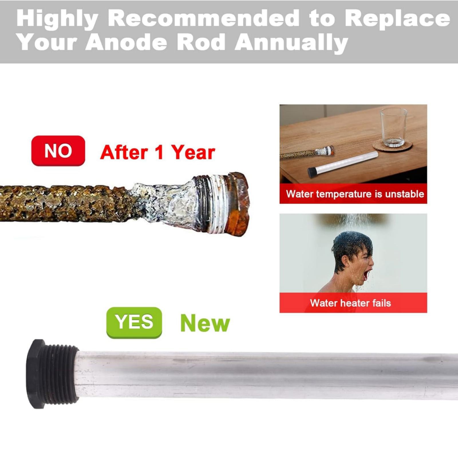 New Magnesium Anode Rod 232767 Fits Suburban Water Heater 9.25″ Long x 3/4″ NPT