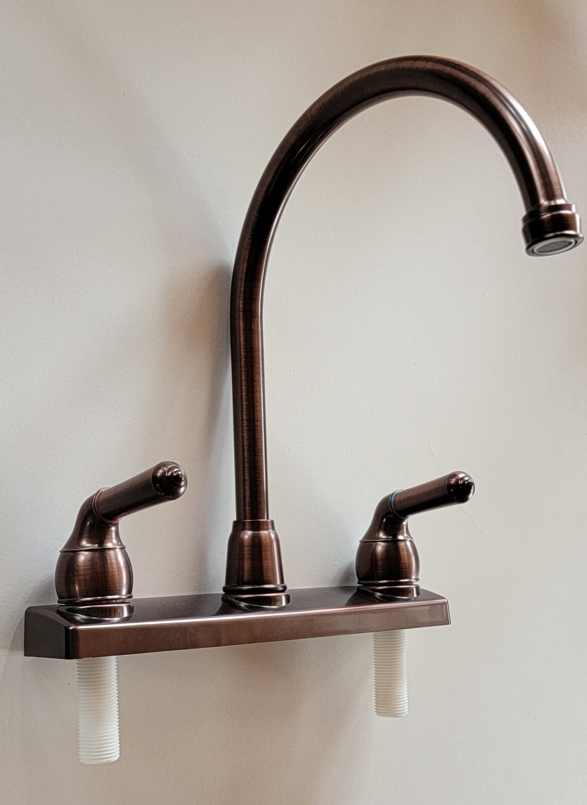 New 12” Goose Neck Hi-Rise RV Kitchen Faucet RUBBED BRONZE Teapot Mobile Home