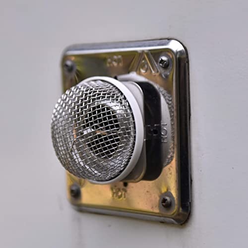 RV Flying Insect Screen 2 Pack 2.8 x 1.3 Inch Stainless Steel Mesh Furnace Vent