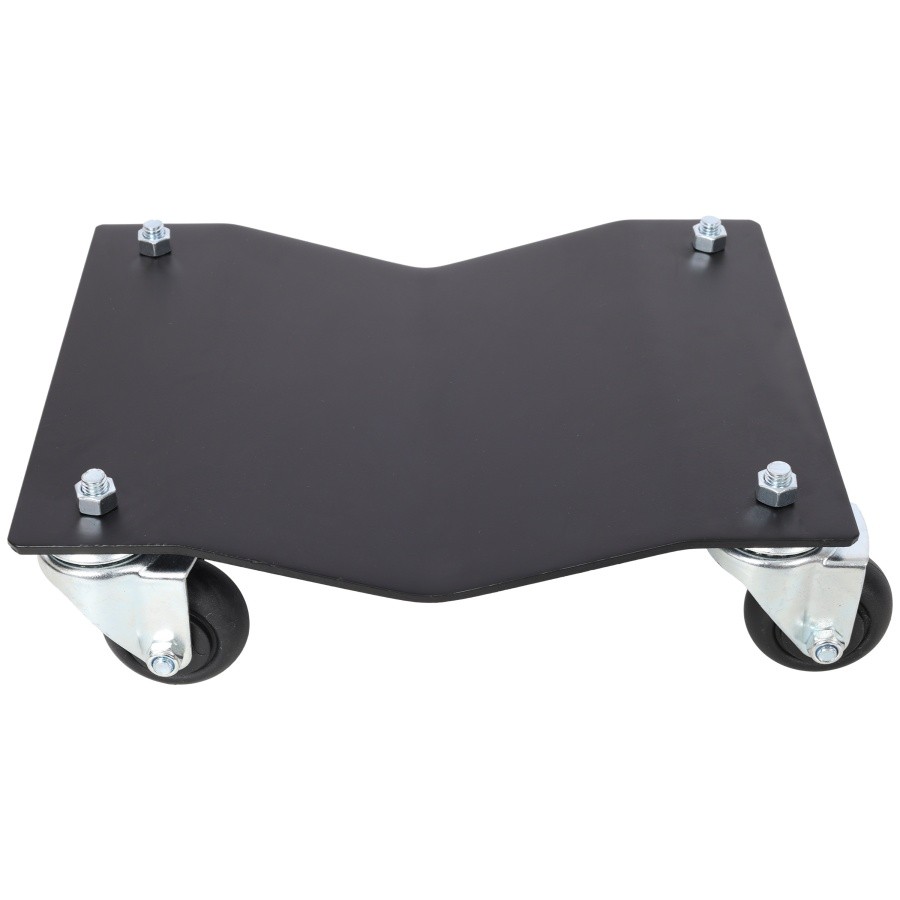 2x 2500lbs Professional Vehicle Dollies, Tire Skates Car Wheel Dolly Steel
