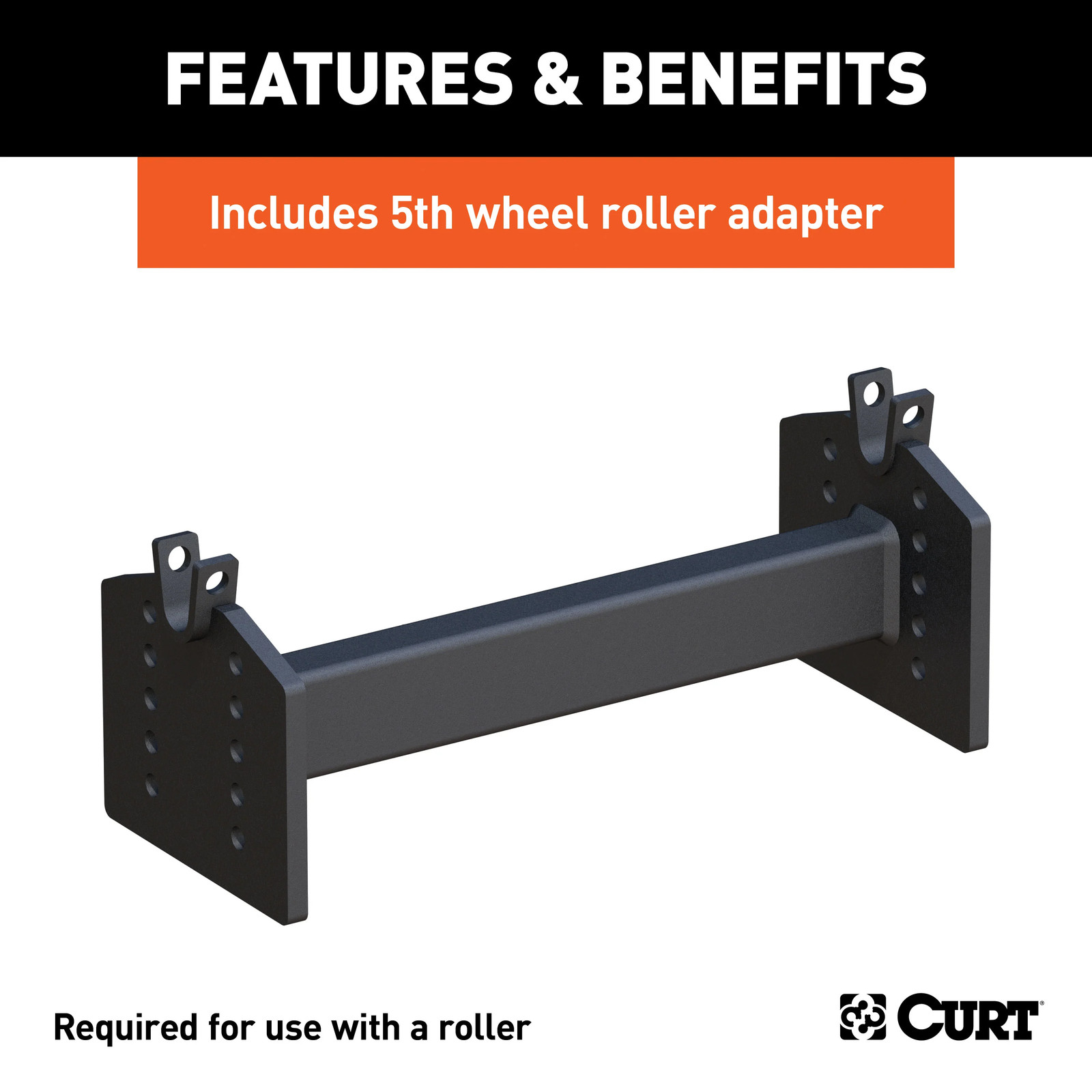 CURT 16697 E16 5th Wheel Slider Hitch 16K 6.5-Foot Bed Puck System