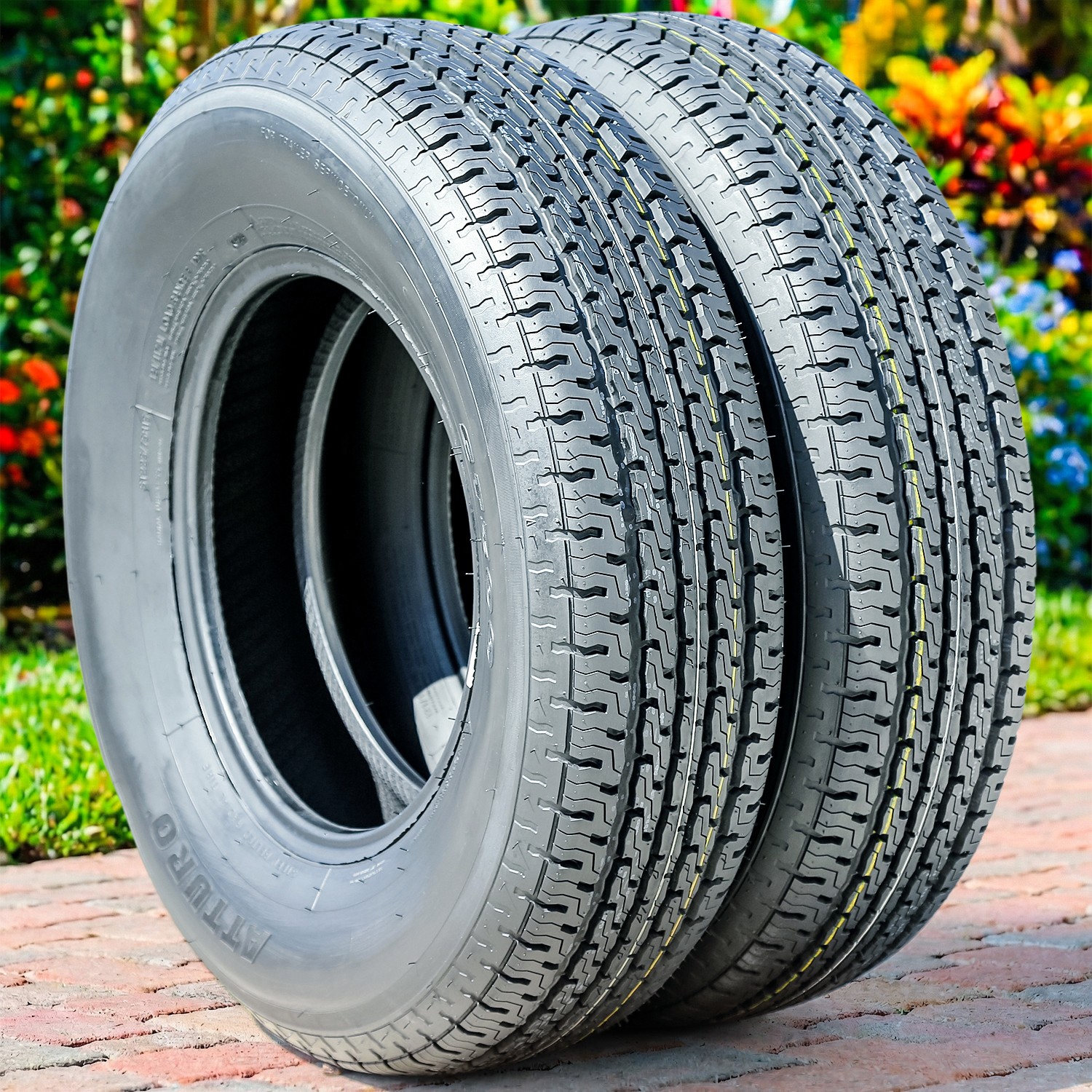 2 Tires Atturo ST300 All Steel ST 235/85R16 Load F 12 Ply Trailer