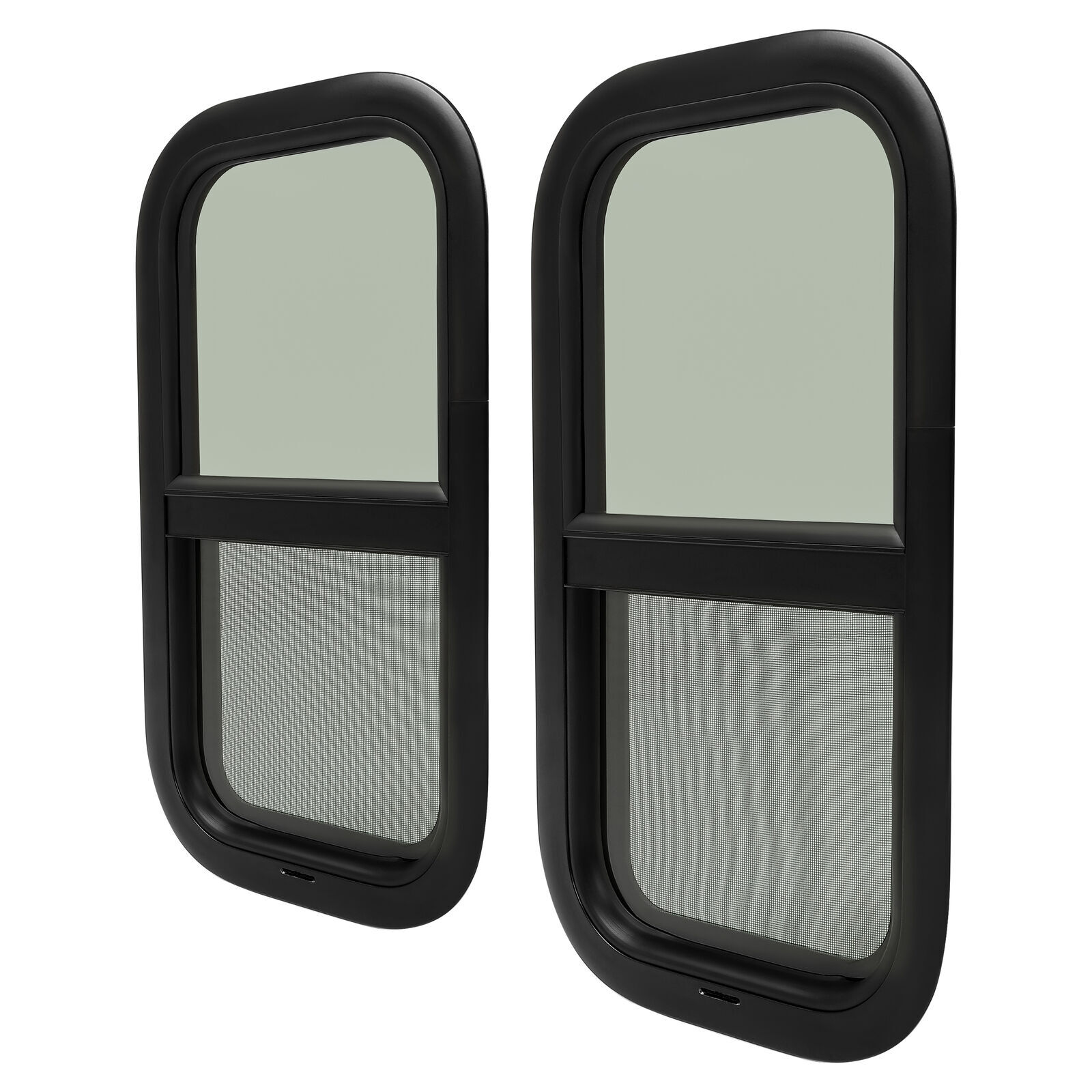 12″~ 25″ W 16″ ~ 24″ H RV Window W/ Trim Ring For RV Cargo Trailer Camper Truck