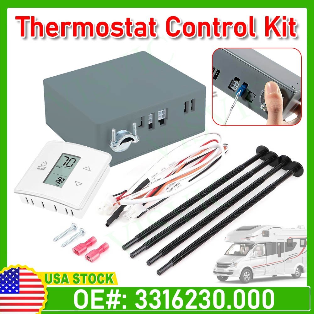 for Dometic Single Zone LCD A/C Thermostat Control Kit Cool/Furnace,3316410.700.