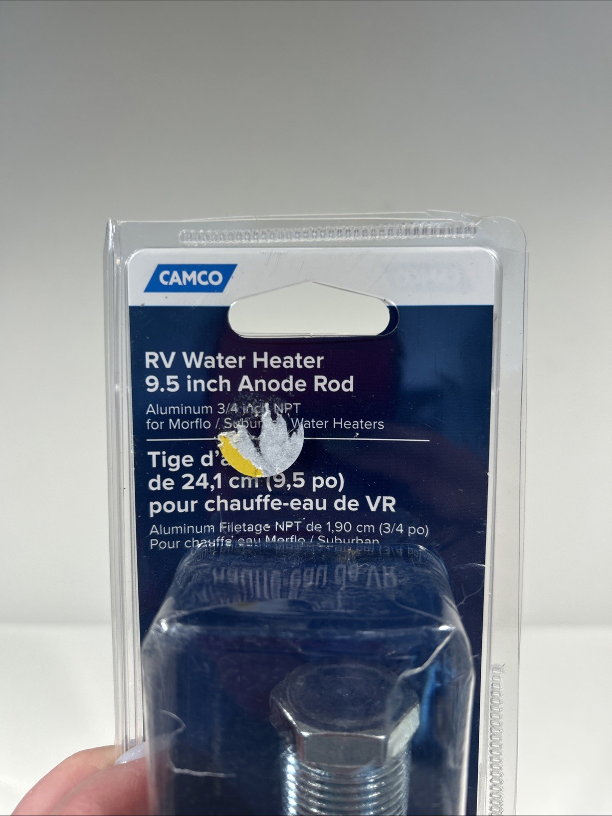 Camco RV Water Heater 9.5 in Anode Rod 893457