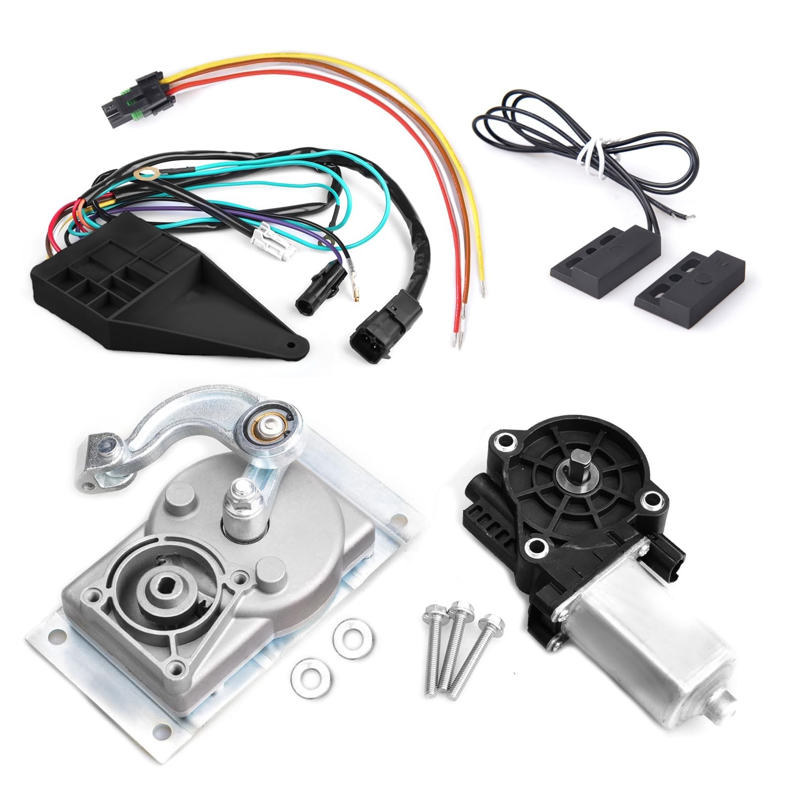 RV Step Motor Conversion Kit for Curved Linkage – Fits Kwikee 22-40 Series Steps