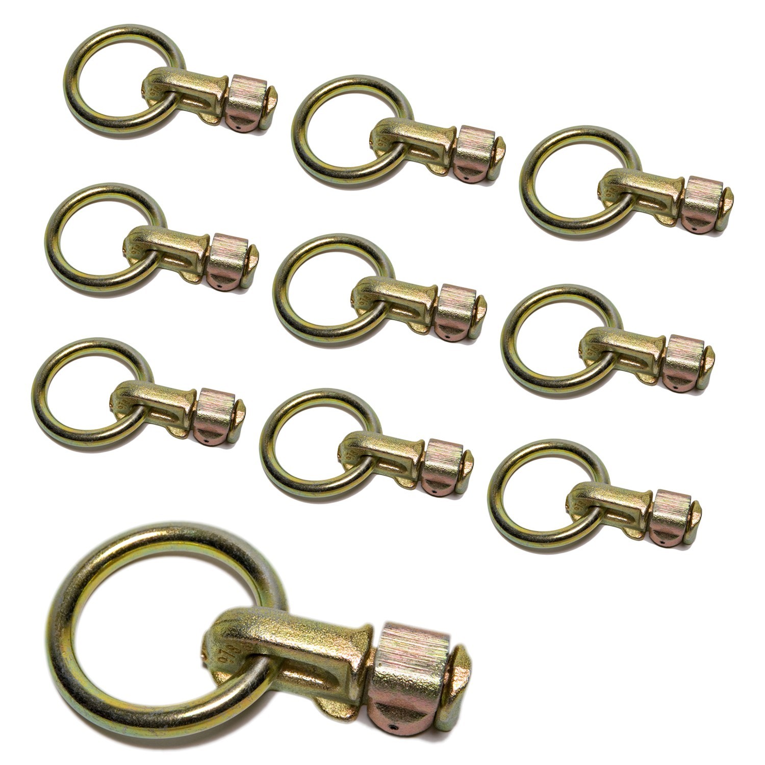 Ancra Aluminum Track Tiedown Fitting 5,000 lb. Capacity Tiedowns 10-Pack