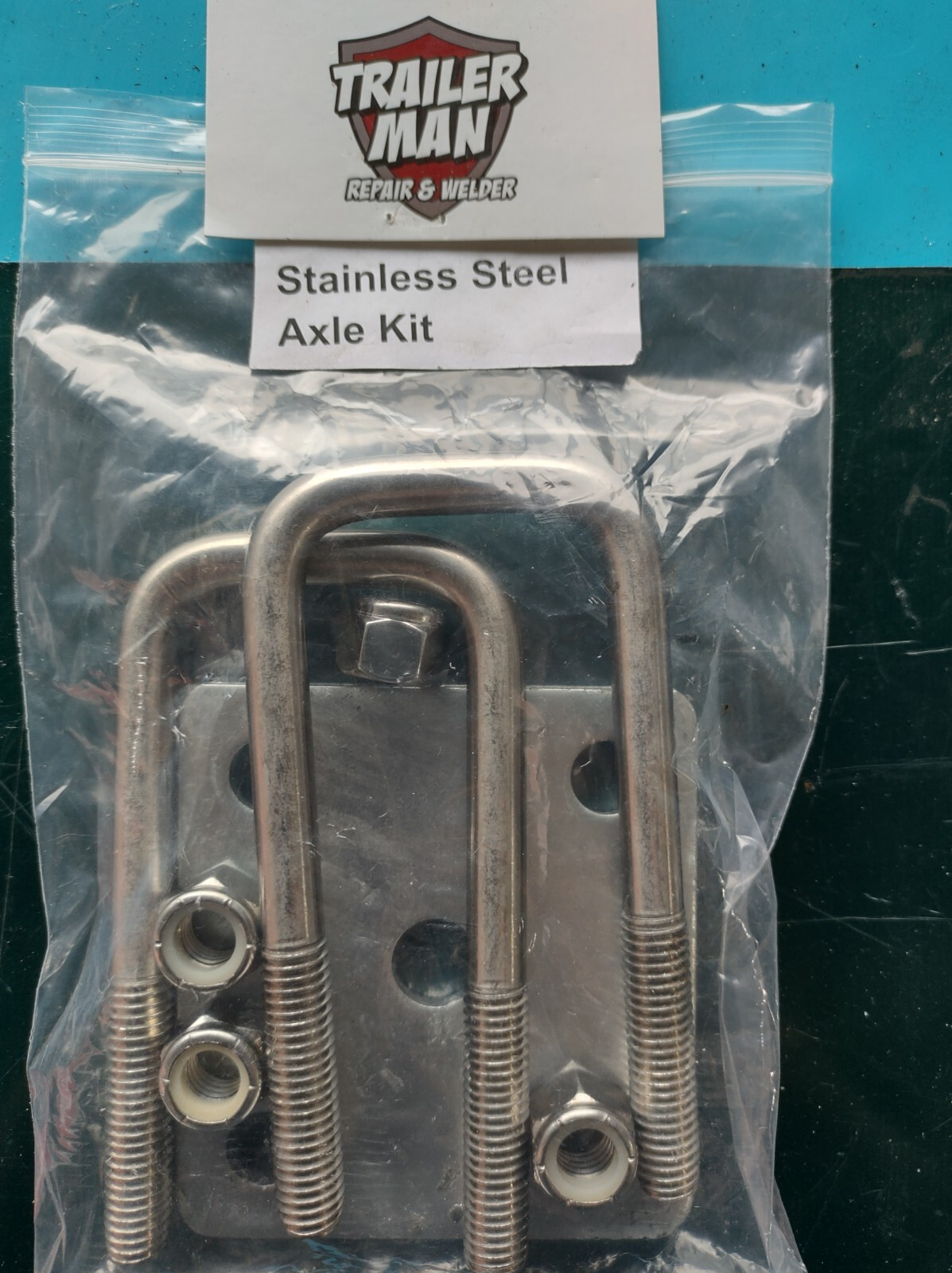Boat Trailer Square U Bolt Stainless Steel 2″ Axle Kit 2 1/8″ x 4 7/8″