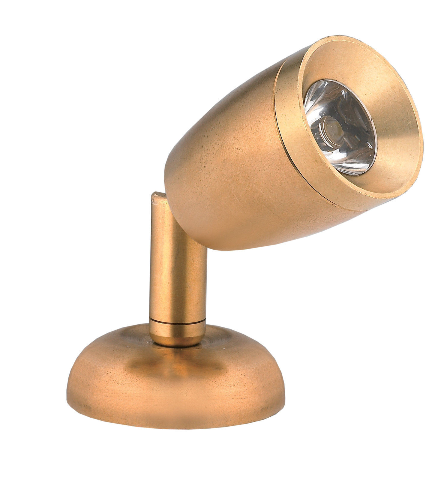 Pactrade Marine LED Swivel Reading Light Polished Brass Interior 80 LM 1.2W