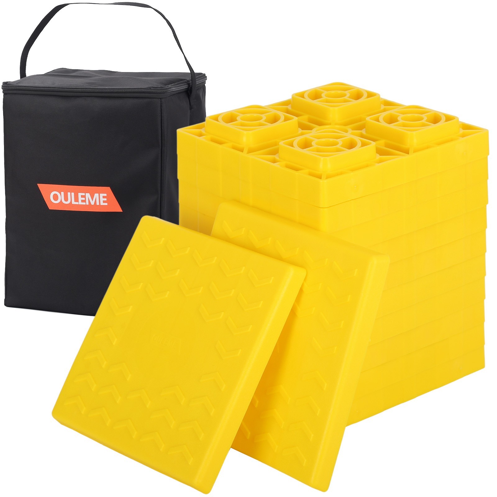 OULEME 12Pk RV Leveling Blocks, Stackable Jack Blocks for Camper Travel Trailer