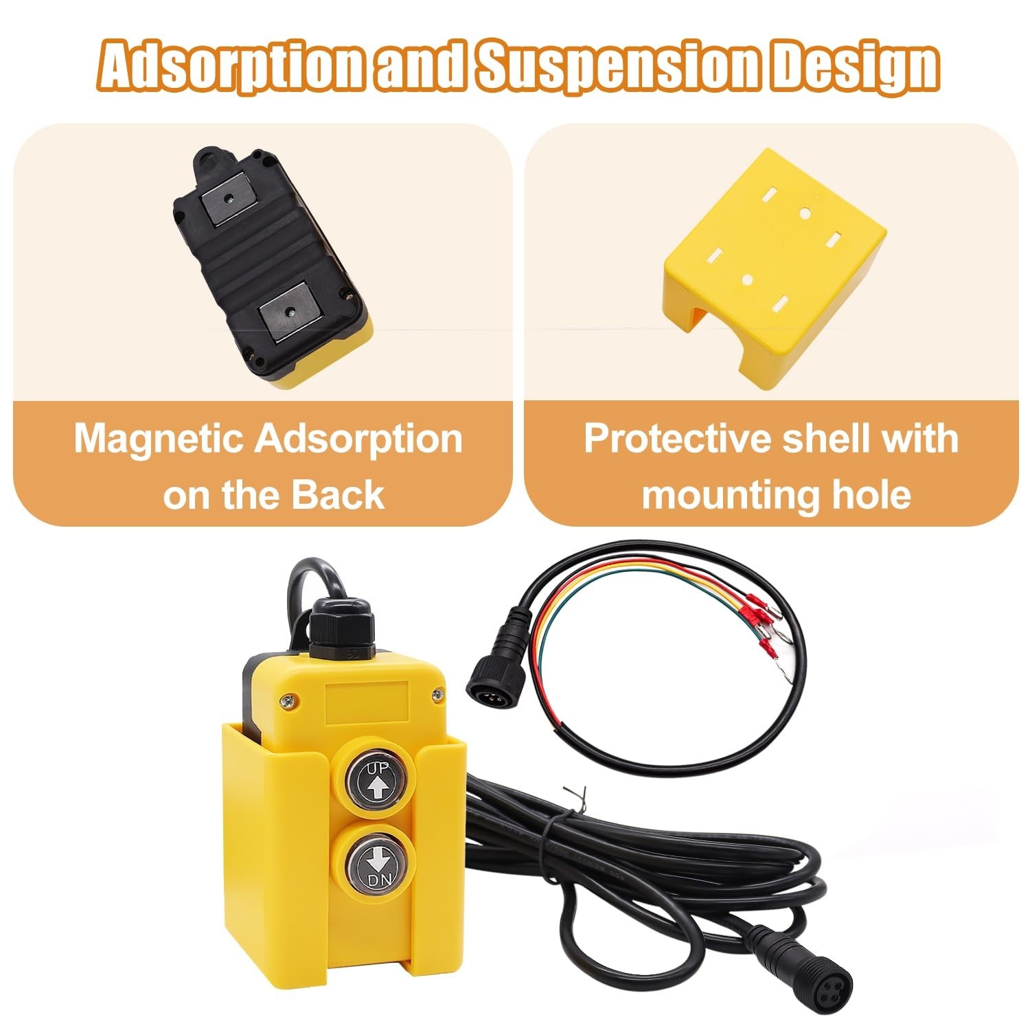 4 Wire Dump Trailer Remote Control Switch 12V DC Hydraulic Pump Up Down for Truc