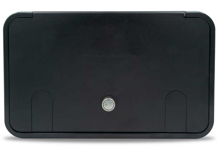 B&B Molders 94317 Multi-Purpose, 2 Vermin Doors, Key Lock, Black