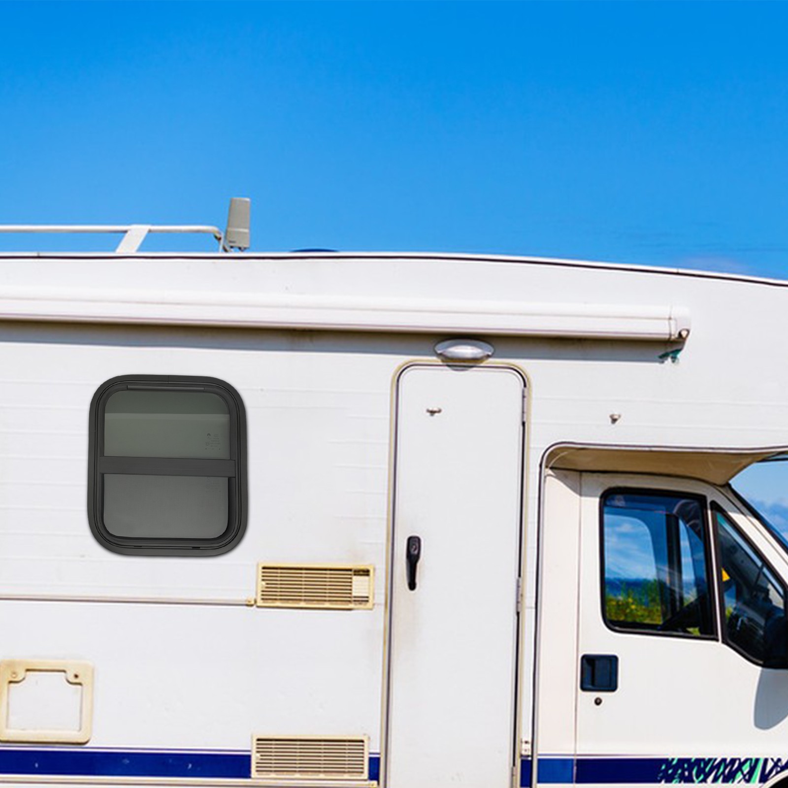 14″x 16″ Vertical Slider RV Window With Screen for Trailer Camper Food Truck