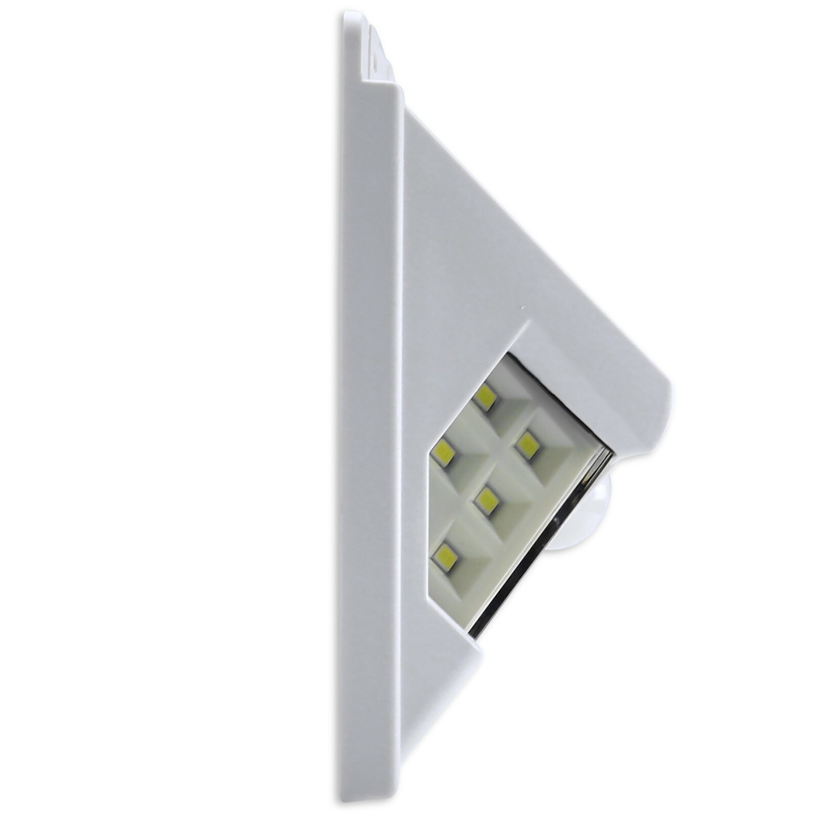 RV 46 LED Solar Porch Light camper trailer Exterior White with Extra Batteries
