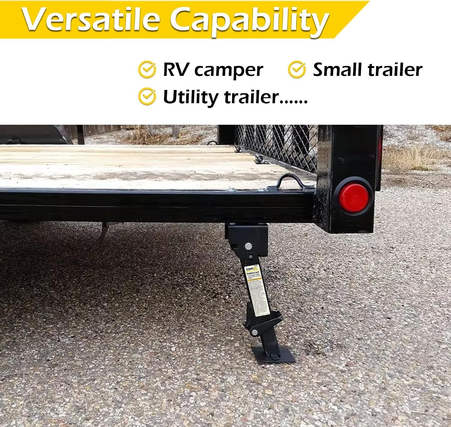 50970 Trailer Swing Down Stabilizer Jacks Telescoping RV Camper Accessories 1…