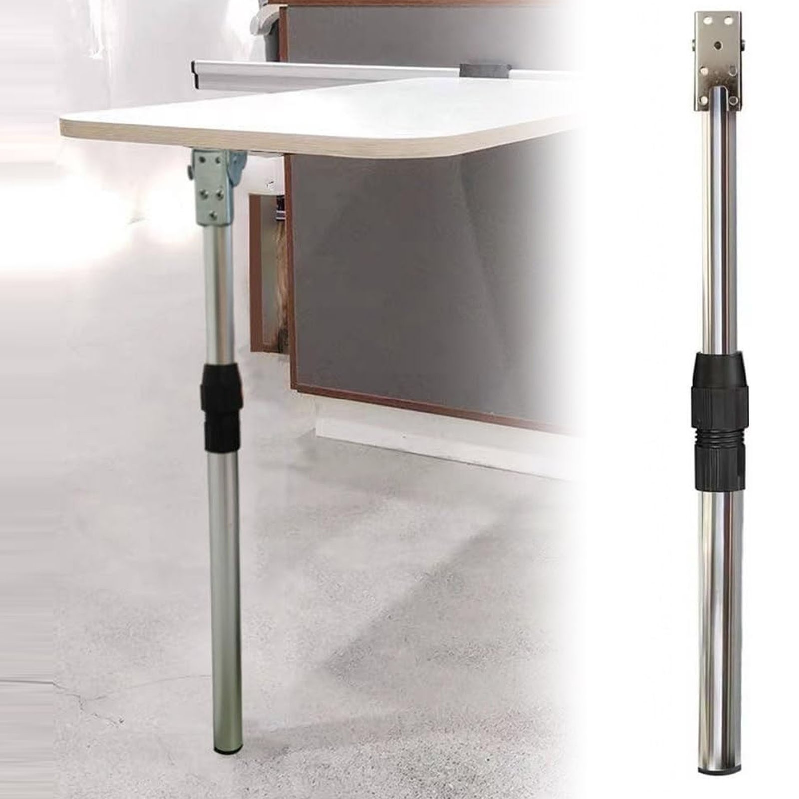 Adjustable Metal Table Legs For RVs & Trailers Stainless Steel Easy To Use