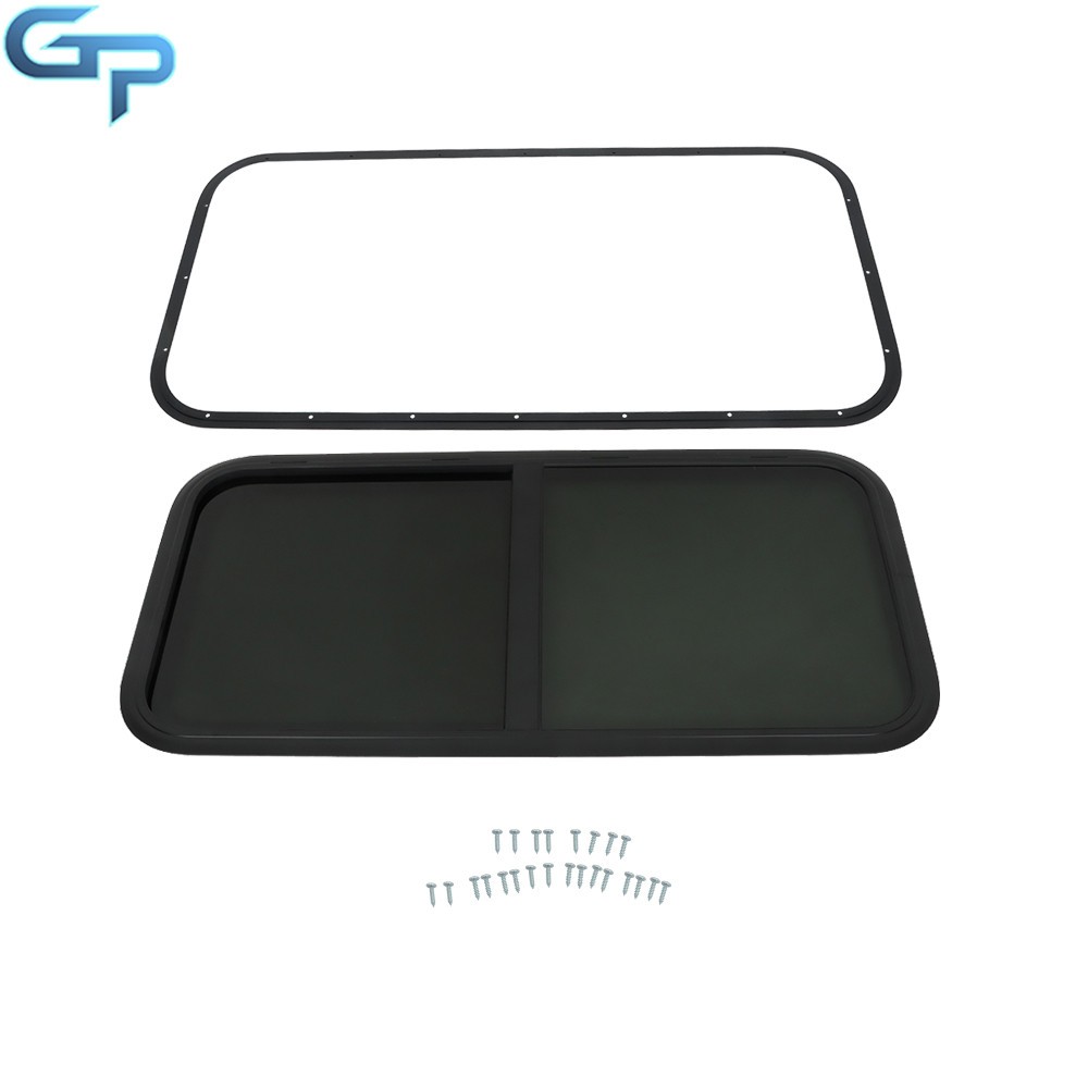 43″ W X 22″H RV Camper Window Teardrop Horizontal Sliding Glass Window Universal