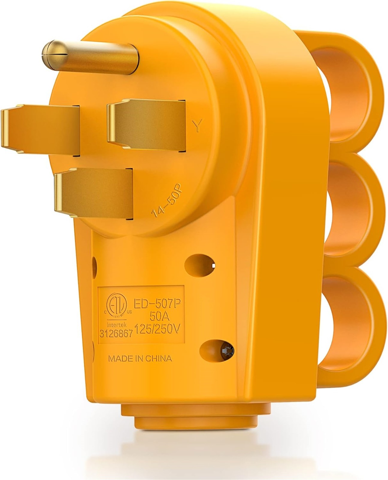 125/250V 50 Amp RV Plug Replacement Male Plug End Camper Power Adapter 14-50P