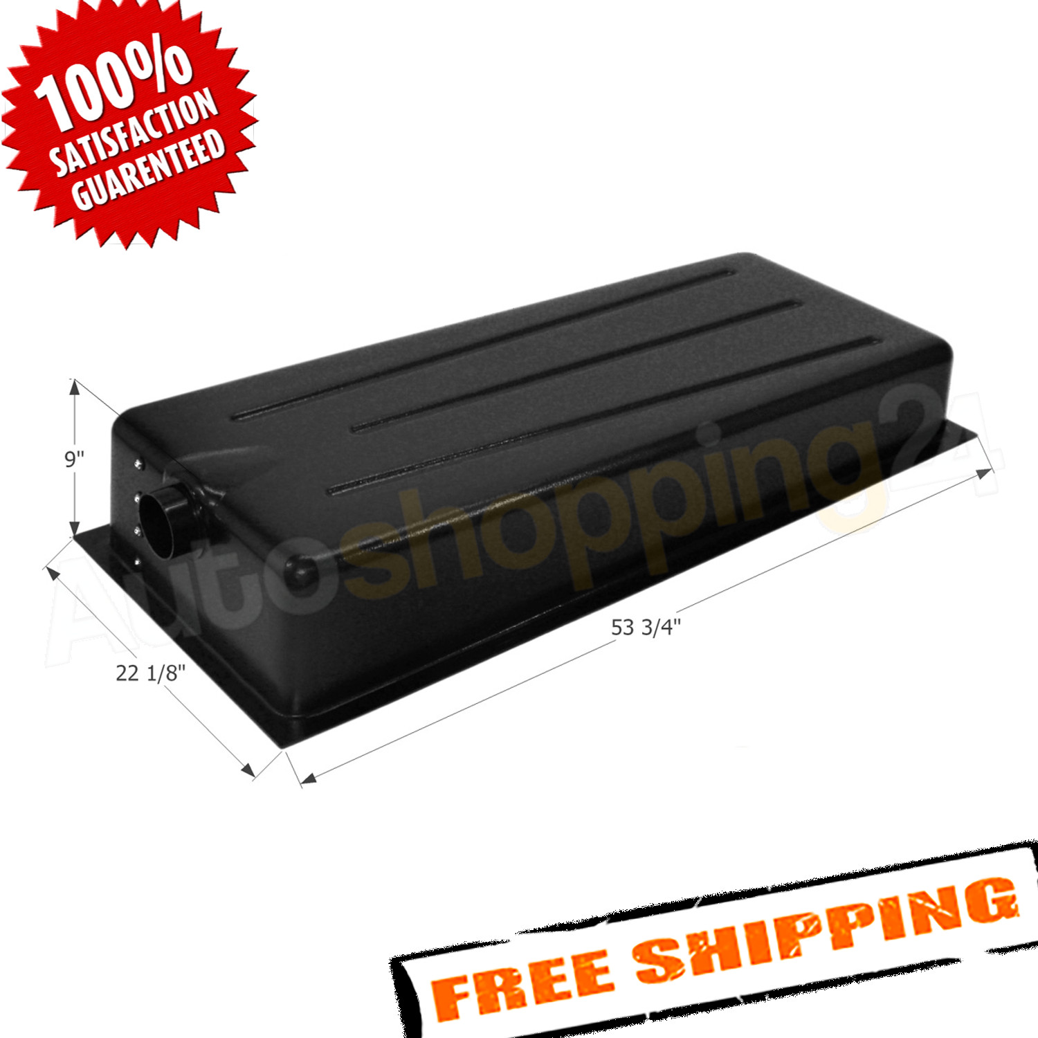 Icon 12060 Black Holding Tank Center End Drain HT175BED
