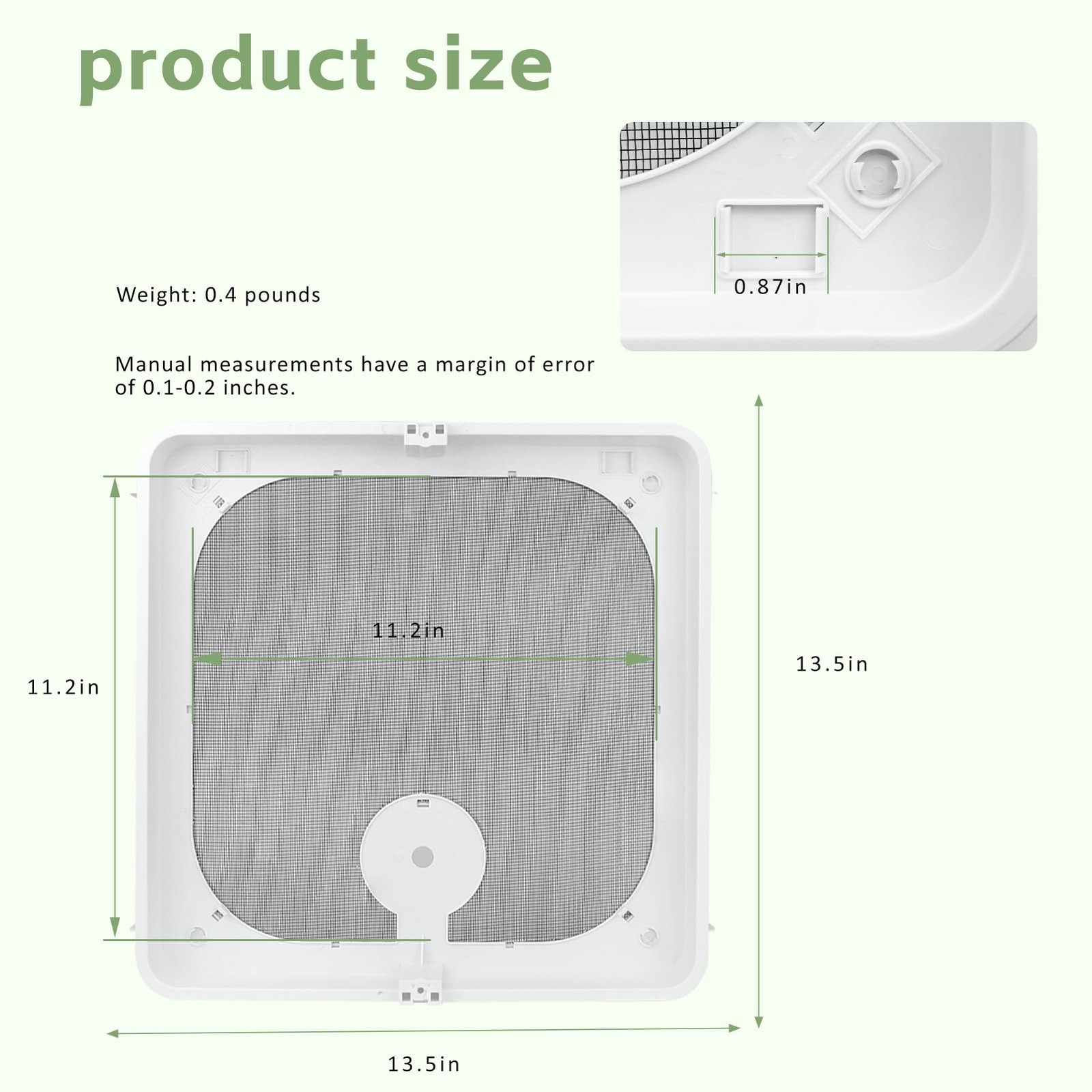 BVC057331 Roof Vent Frame Screen For Ventline Ventadome V2092 V2094 V2110