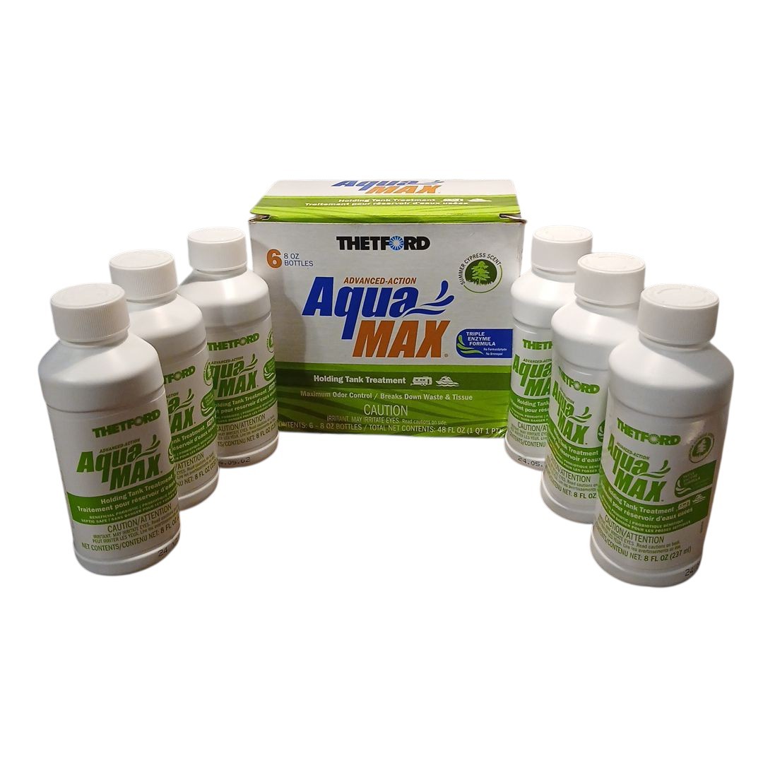 Thetford Aqua Max Holding Tank Treatment 6 8oz Bottles Summer Cypress Scent Exp