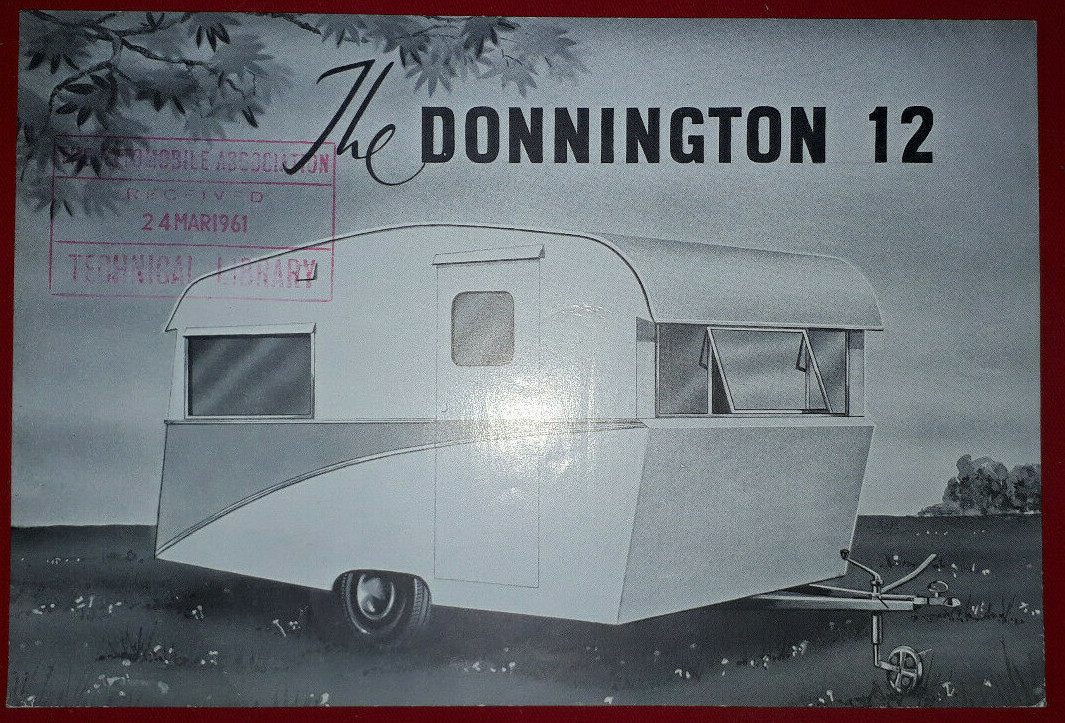 Donnington 12 Touring Caravan Brochure 1961
