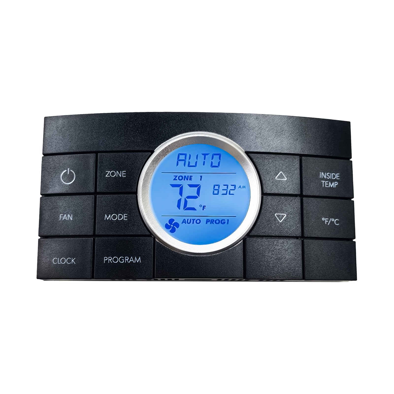 Black 10-Button﻿ 3314082.000 RV Multi-Zone Comfort Control Center II Thermostat