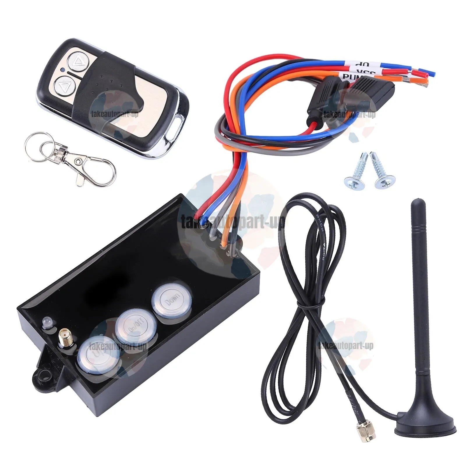 For G3-H01 DUMP TRAILER WIRELESS REMOTE CONTROL SYSTEM 12V HYDRAULIC LIFT WINCH