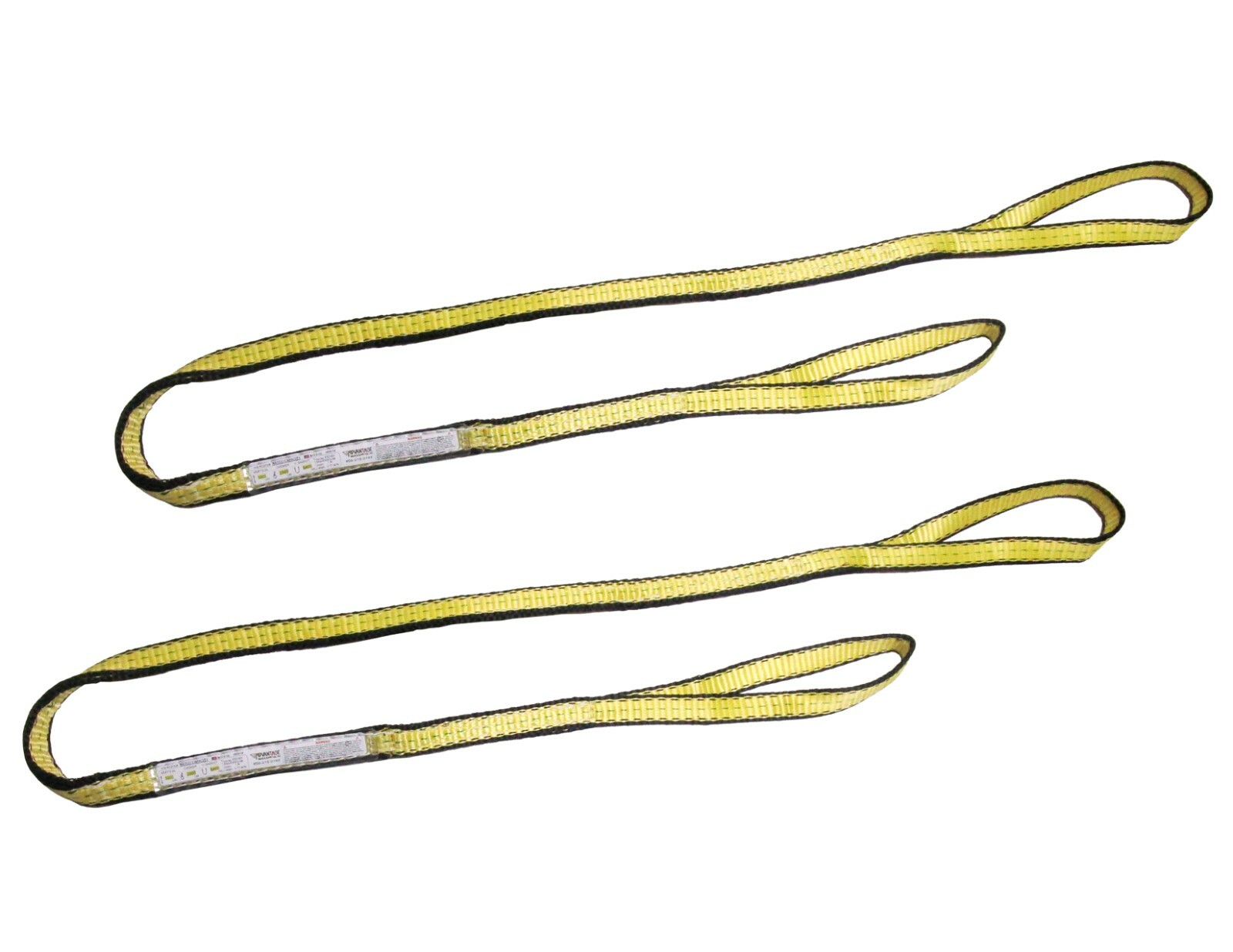 1″ x 4 ft Poly Web Lifting Sling Tow Strap 2 Ply EE2-901 Tagged (2 Pack)