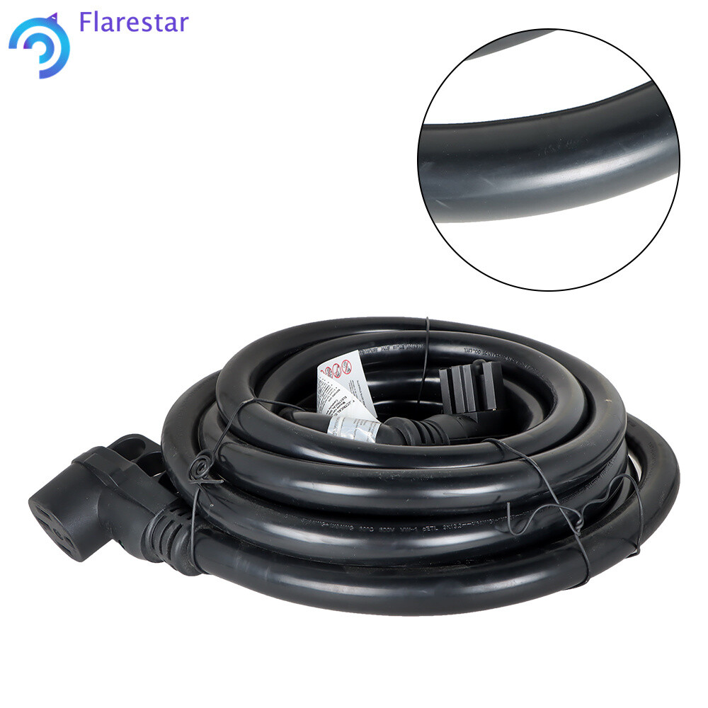 50 Amp RV Power Extension Cord Fit For Trailer Camper 4 Prong 15/25/30/50 Feet
