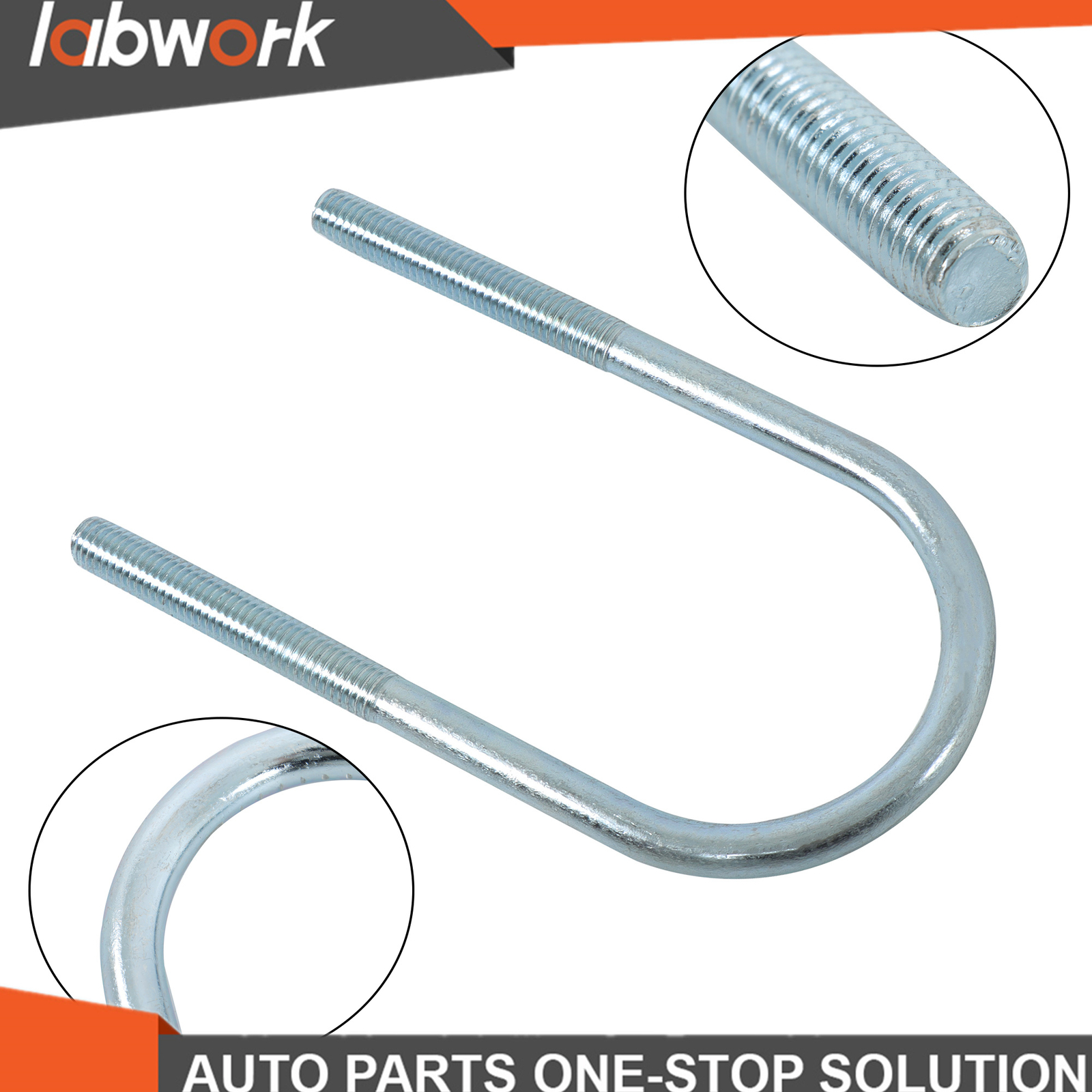 Labwork Trailer U Bolt Kit 2-3/8″ Round Axle 5-1/2″ Long For 3500lb Trailer Axle