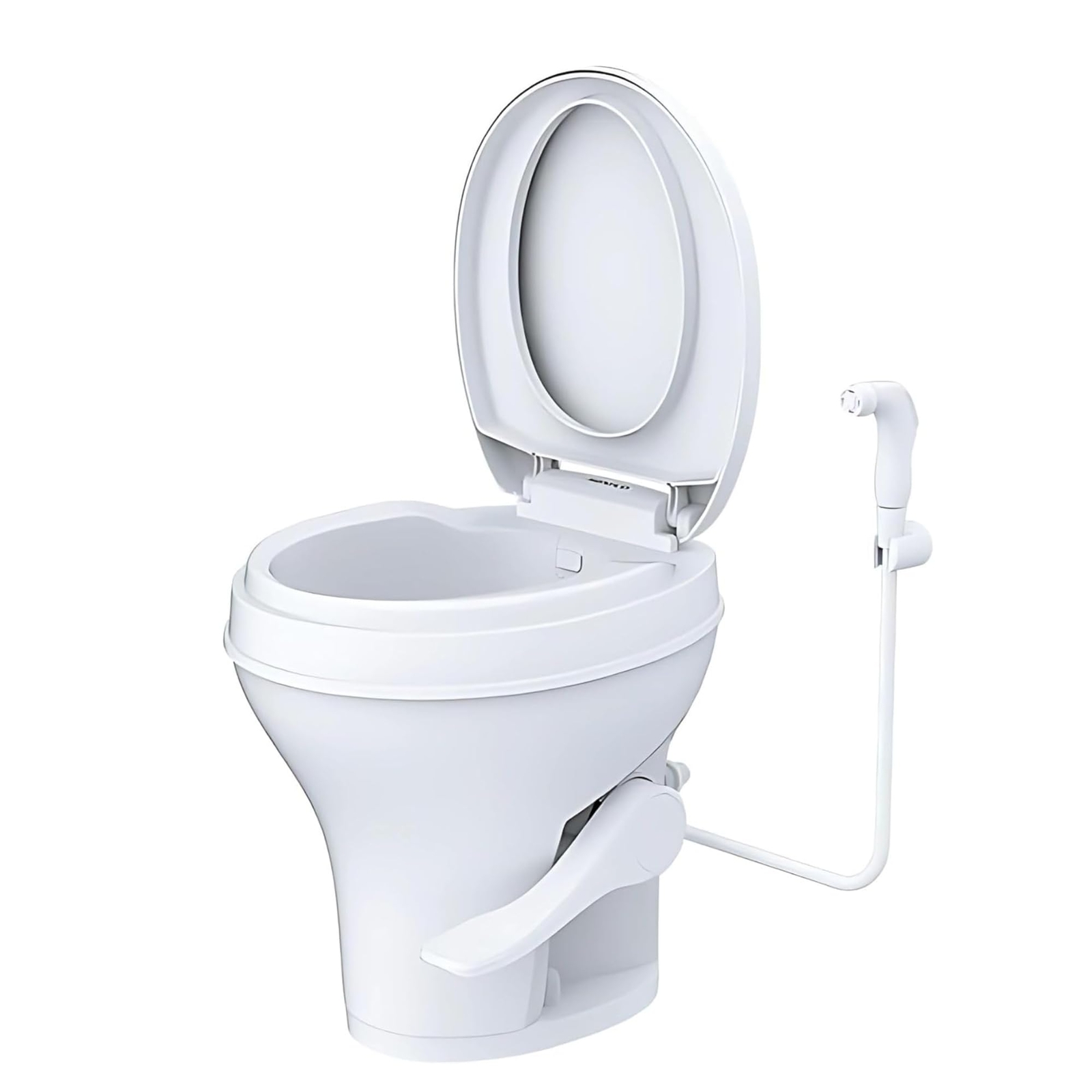 SEAFLO RV Toilet 18.5″ Standard Height Foot Pedal Soft Close 4-Year Warranty