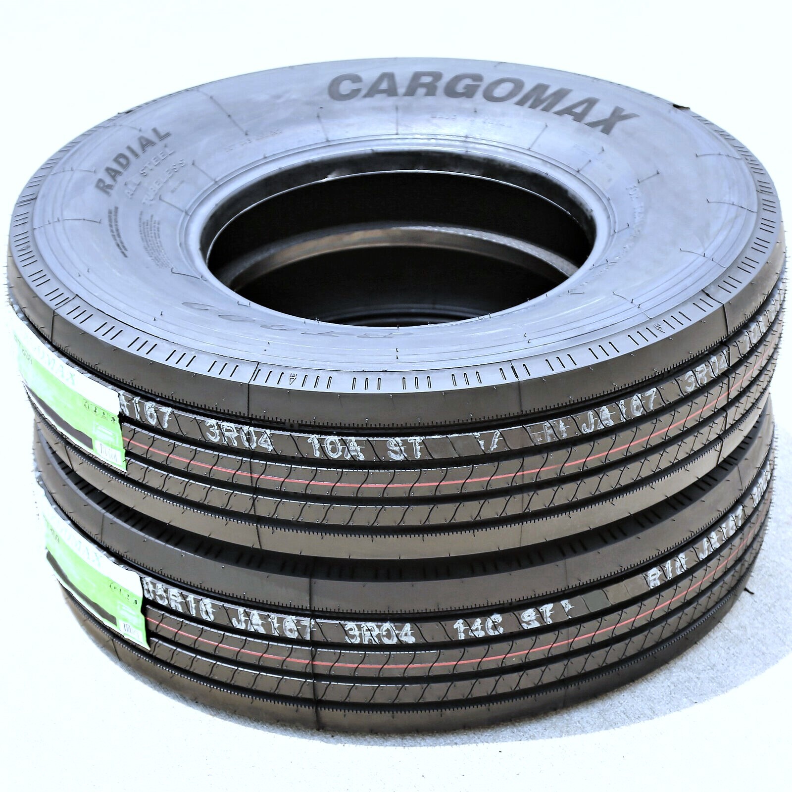2 Tires Cargo Max RT809 All Steel ST 235/80R16 Load G 14 Ply Trailer