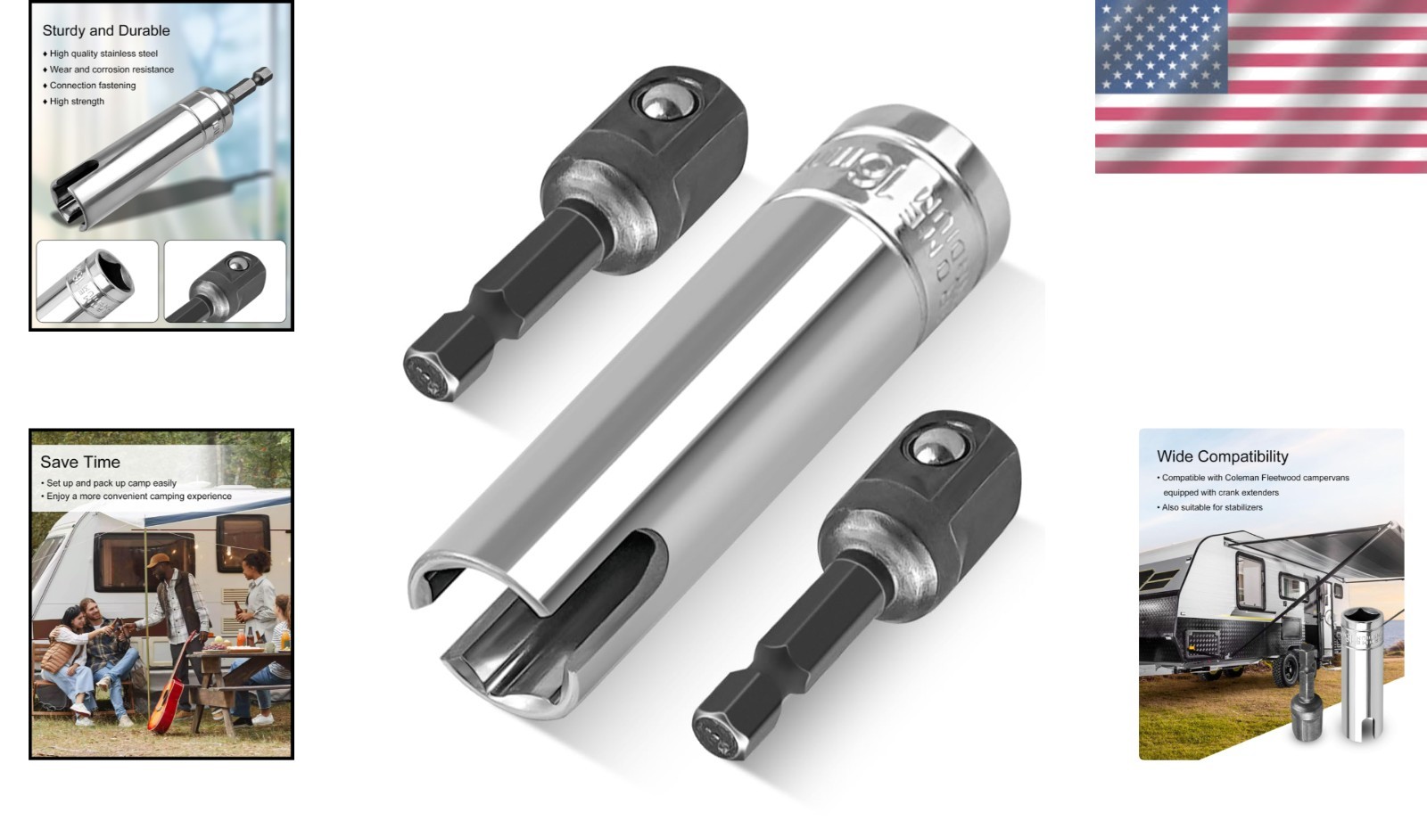 Camper Crank Handle Replacement Kit – Stainless Steel for Enhanced Longevity