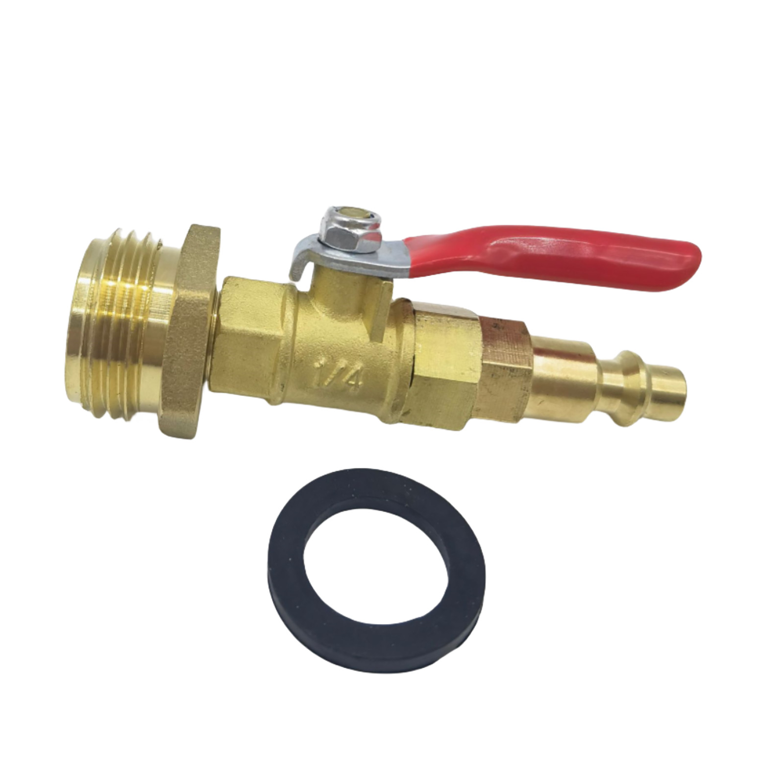 Winterize Blowout Adapter 1/4″ Male Quick Connect Plug and 3/4″ Male GHT Thread