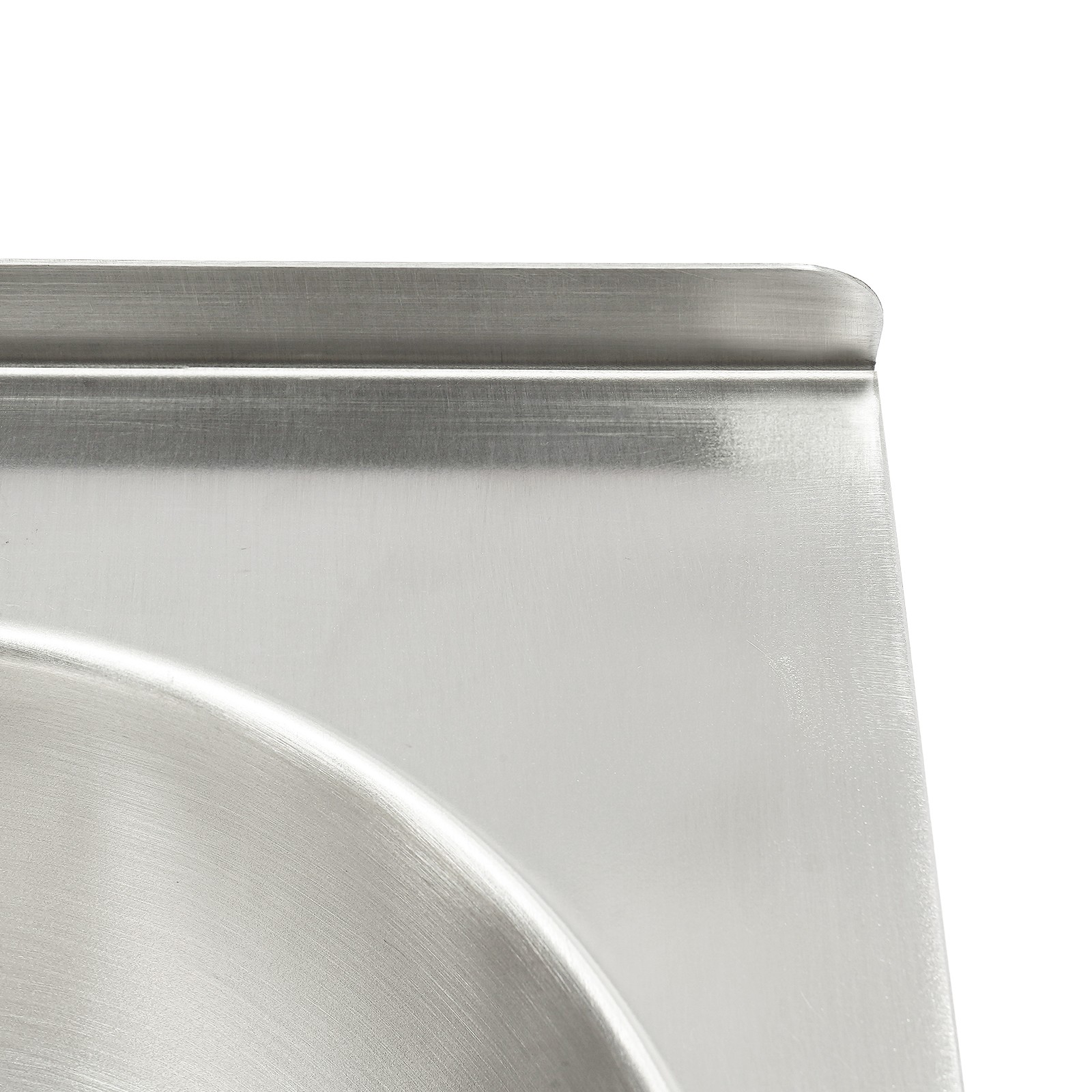 RV Caravan Camper Sink Stainless Steel Hand Wash Basin Wall-mounted Silver Sink