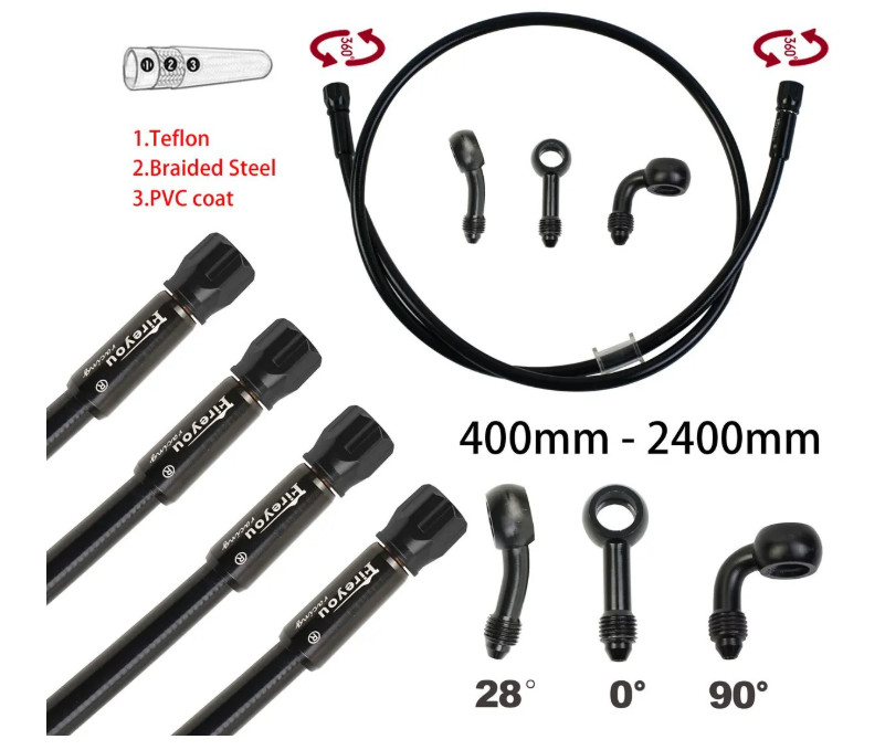 Motorcycle Steel Hydraulic Brake Clutch Line Hose Tube for Dirt Bike ATV Moped