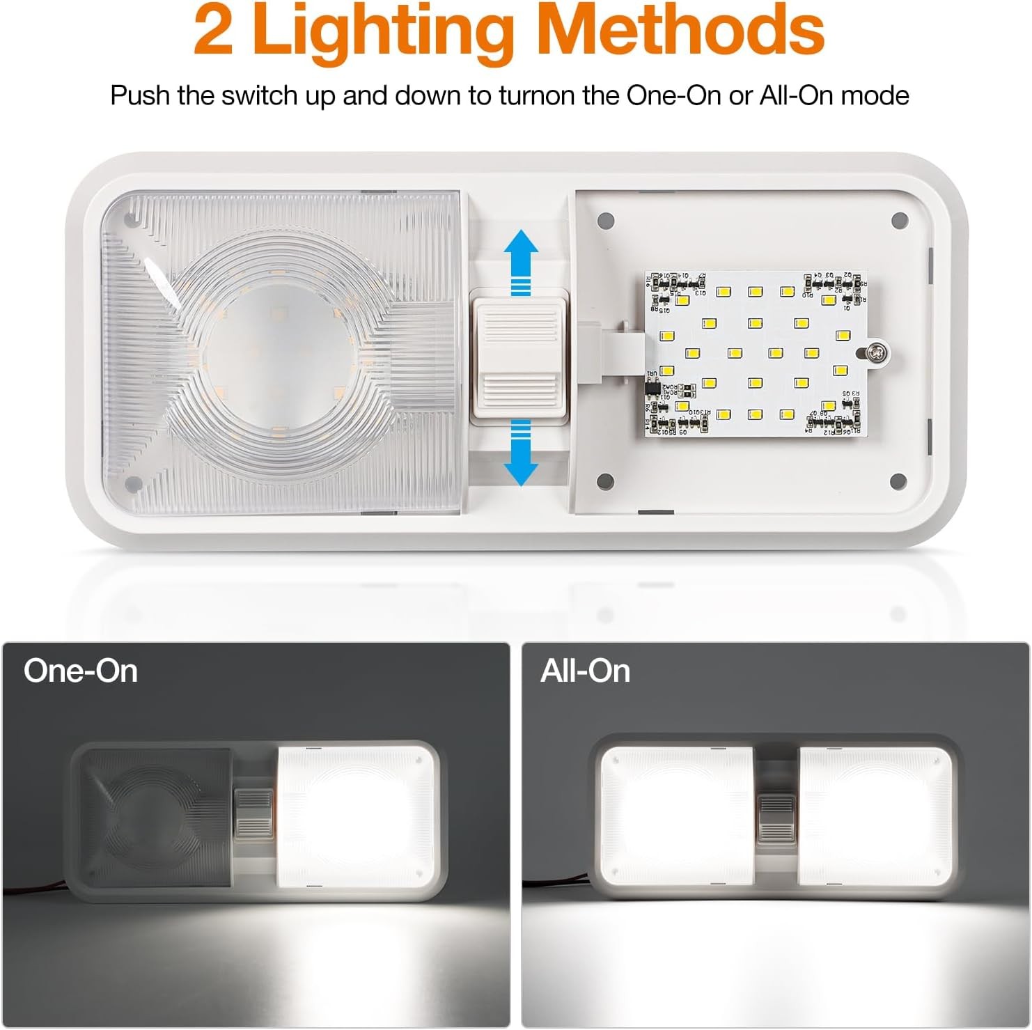 RV LED Interior Lighting 12V Bulbs (Natural White Light, 4000K-4500K, 5-Pack).