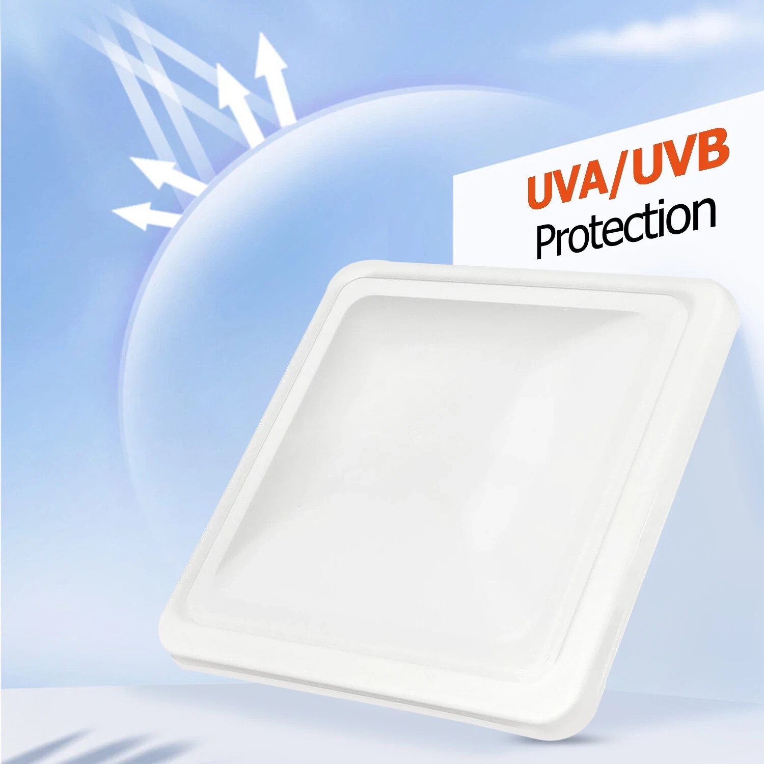2 Pack 14″ X14″ RV Roof Vent Cover Lid White For Camper Trailer Air Ventline