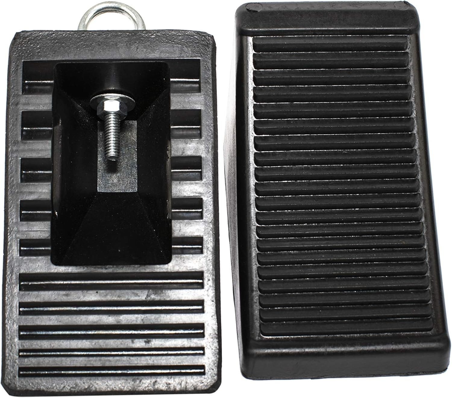 Heavy Duty Solid Rubber Wheel Chocks Truck Rv Camper Trailer Car Tire Stopper