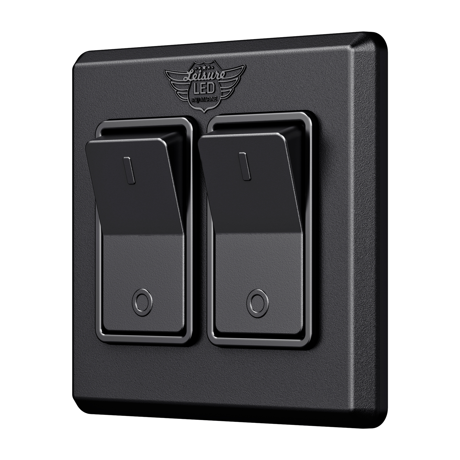 Single 2 Gang On-OFF 12V Black Light Switch – RV Camper Trailer Marine Boat 12 V