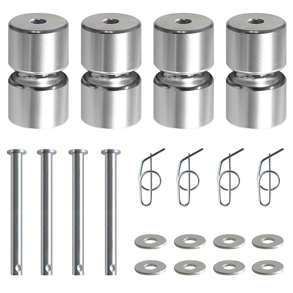 4 Pack Aluminum Alloy GL1 GMNR925 Trailer Tailgate Lift Assist Rollers Kit
