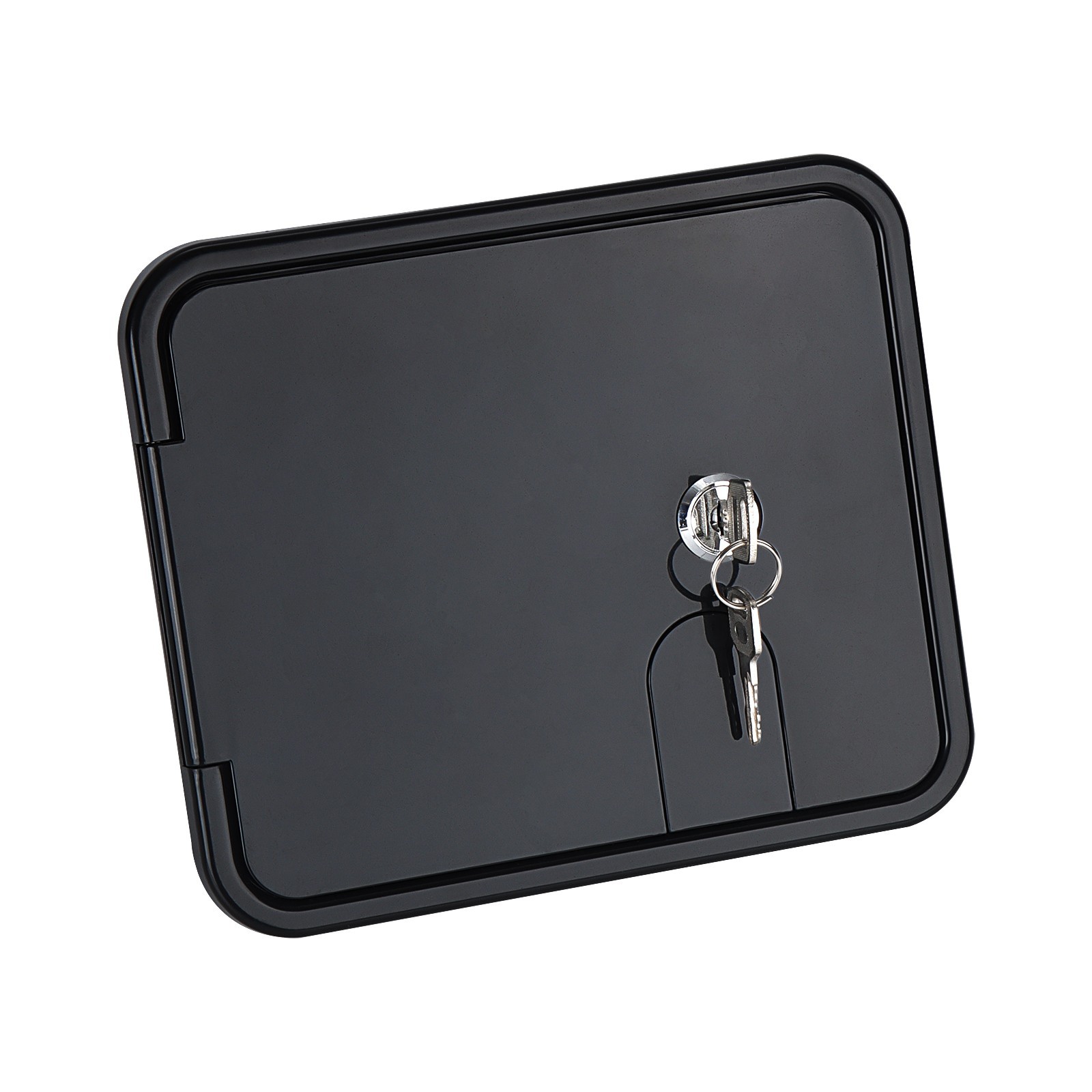 RV Trailer Black Electric Power Cord Cable Hatch Compartment Lock & Keys