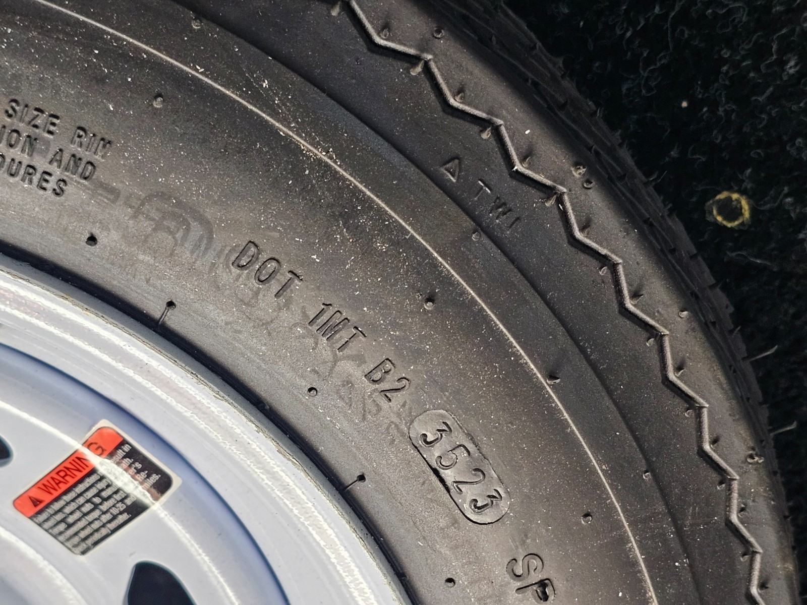 (QTY 1) Hi-Run 4.80-12 Trailer Tubeless Tire&Wheel Load C 6 Ply 80M SU02 5 Lug