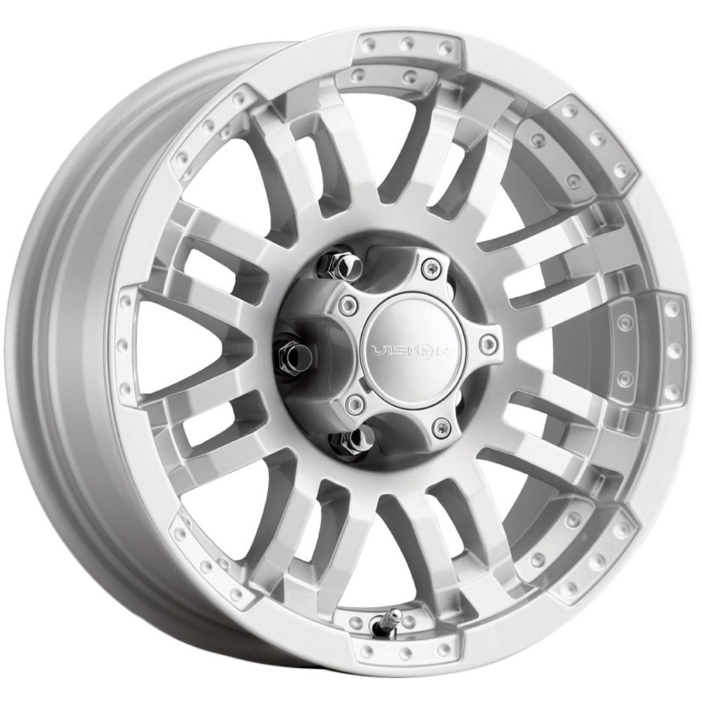 Vision 375 Warrior Trailer 15×6 5×5″ +0mm Silver Wheel Rim 15″ Inch