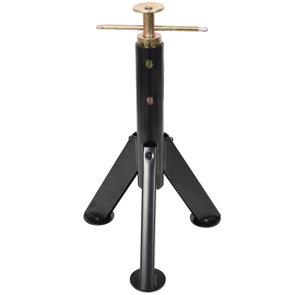 RV Adjustable Jack Stands 2-Pack 16″-30″ 6000lb Black Steel Stabilizer