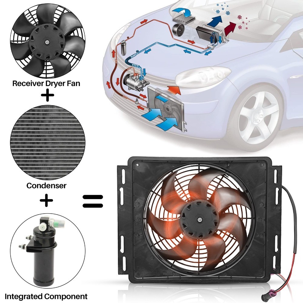 Treeligo 12V Electric Underdash Cooling Energy Saving Air Conditioner Auto A/C